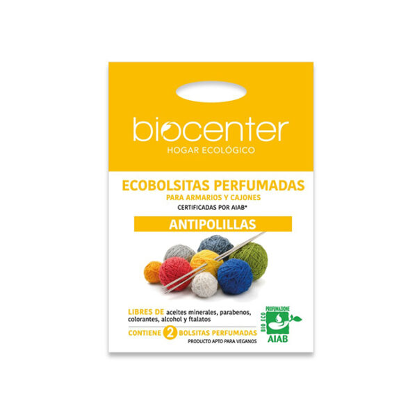 BIOCENTER ANTIPOLILLAS NATURAL (2 UNIDADES) - CERTIFICADO ECOLÓGICO Y VEGANO