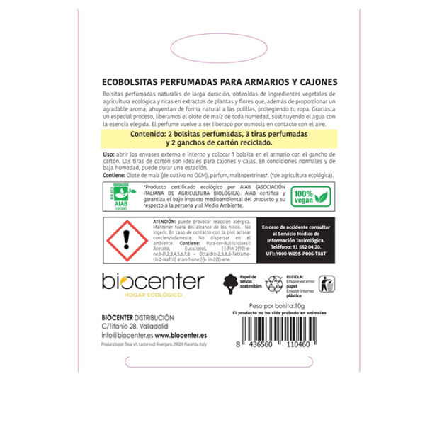 BIOCENTER ANTIPOLILLAS NATURAL (2 UNIDADES) - CERTIFICADO ECOLÓGICO Y VEGANO