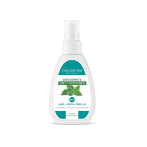 BIOCENTER Desodorante Natural spray - Aloe, Menta, Tomillo - Ecológico y Vegano