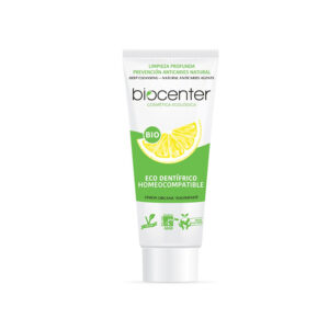 BIOCENTER Pasta de dientes natural Homeocompatible de LIMÓN - Ecológica y Vegana