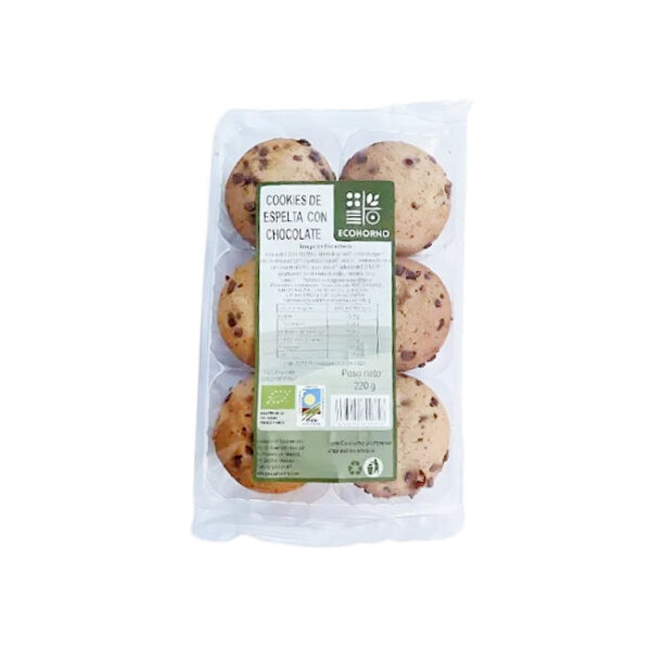 Cookies de espelta con chocolate Ecohorno 220gr
