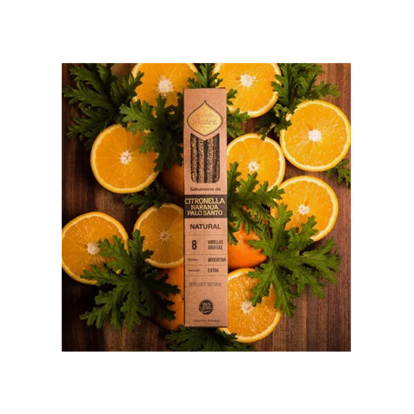 INCIENSO CITRONELLA, NARANJA Y PALO SANTO SAGRADA MADRE