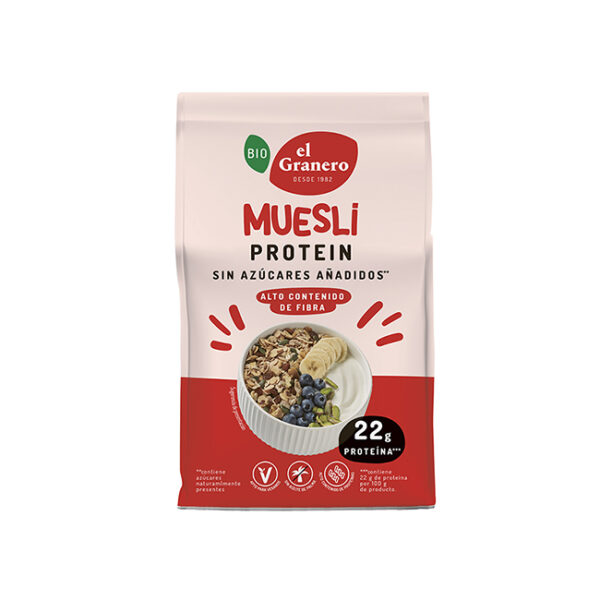 Muesli Protein Bio, 375 gr El Granero