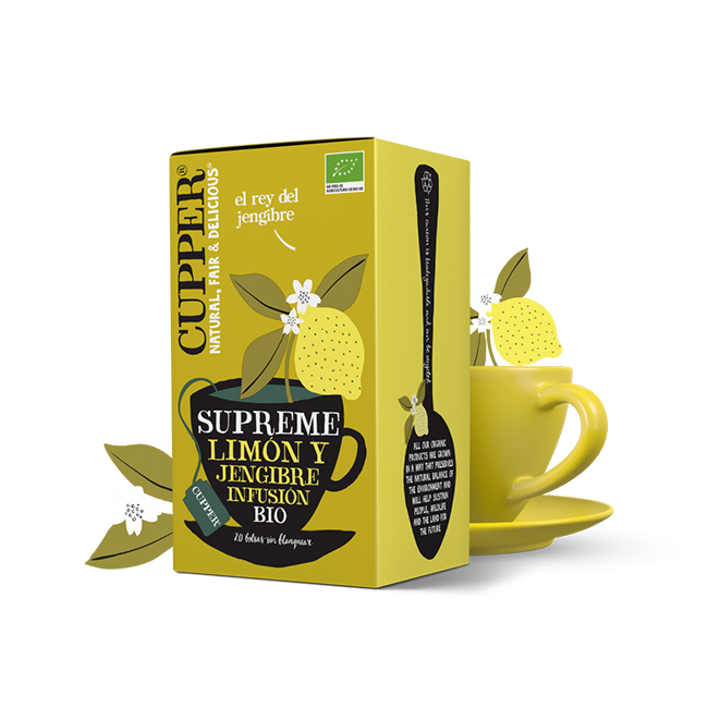 Infusión ecológica Jengibre limón cupper
