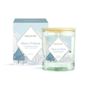 Vela natural de cera de soja – ABETO Y VERBENA Biocenter